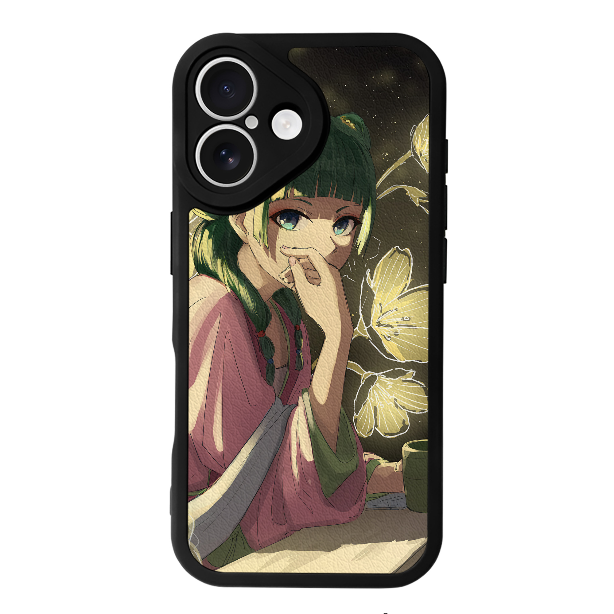 （画像用） 薬屋のひとりごと The Apothecary Diaries 【iPhone 16シリーズ対応】シリコンスマホケース（レザー調） 材質：シリコン